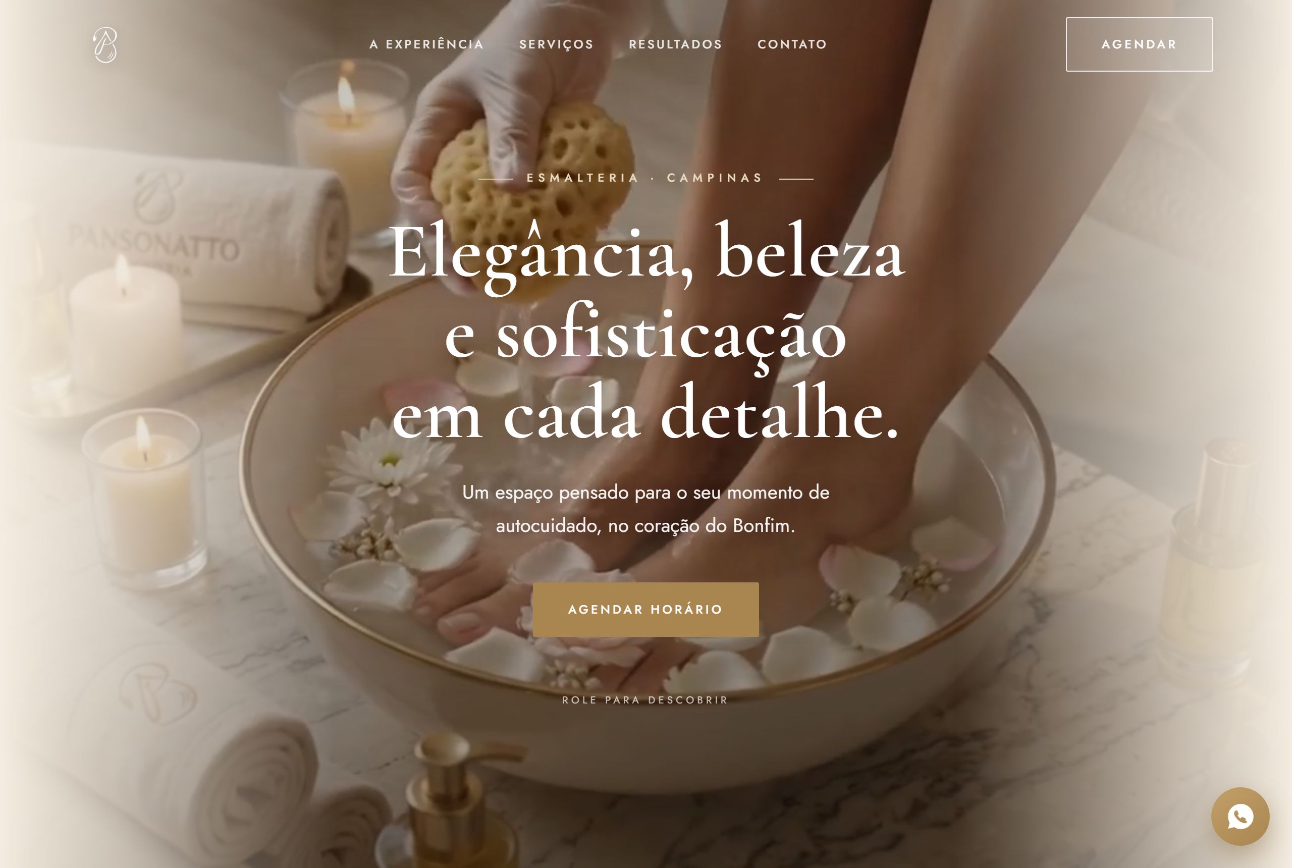 Site de Esmalteria Pansonatto
